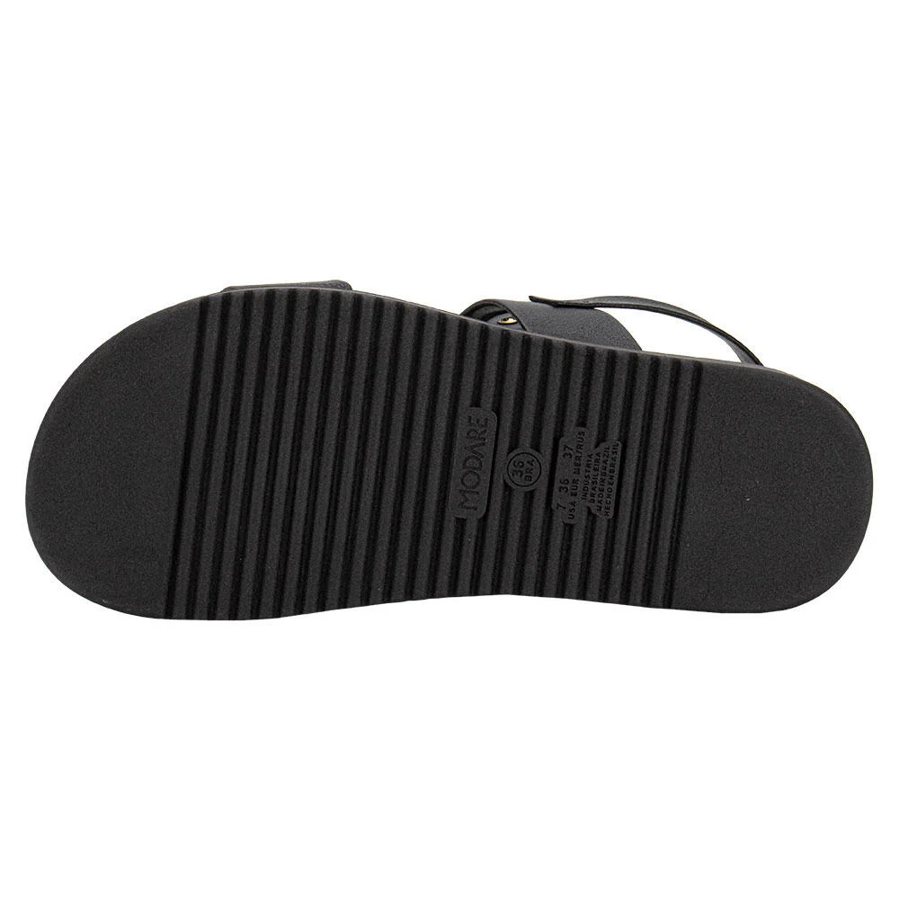 SANDÁLIA FEMININA FLAT MODARE 7178123 Preto 4