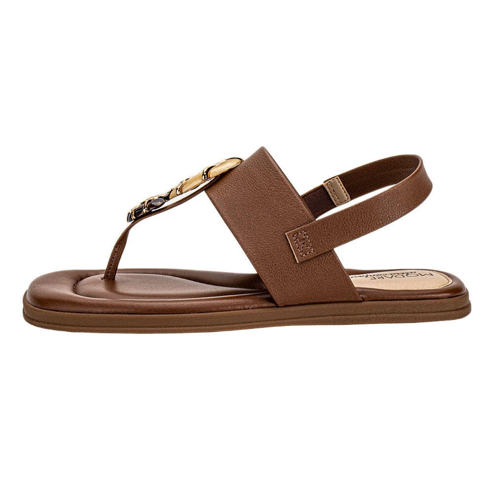 SANDÁLIA FEMININA FLAT MODARE 7212103 Chocolate 2