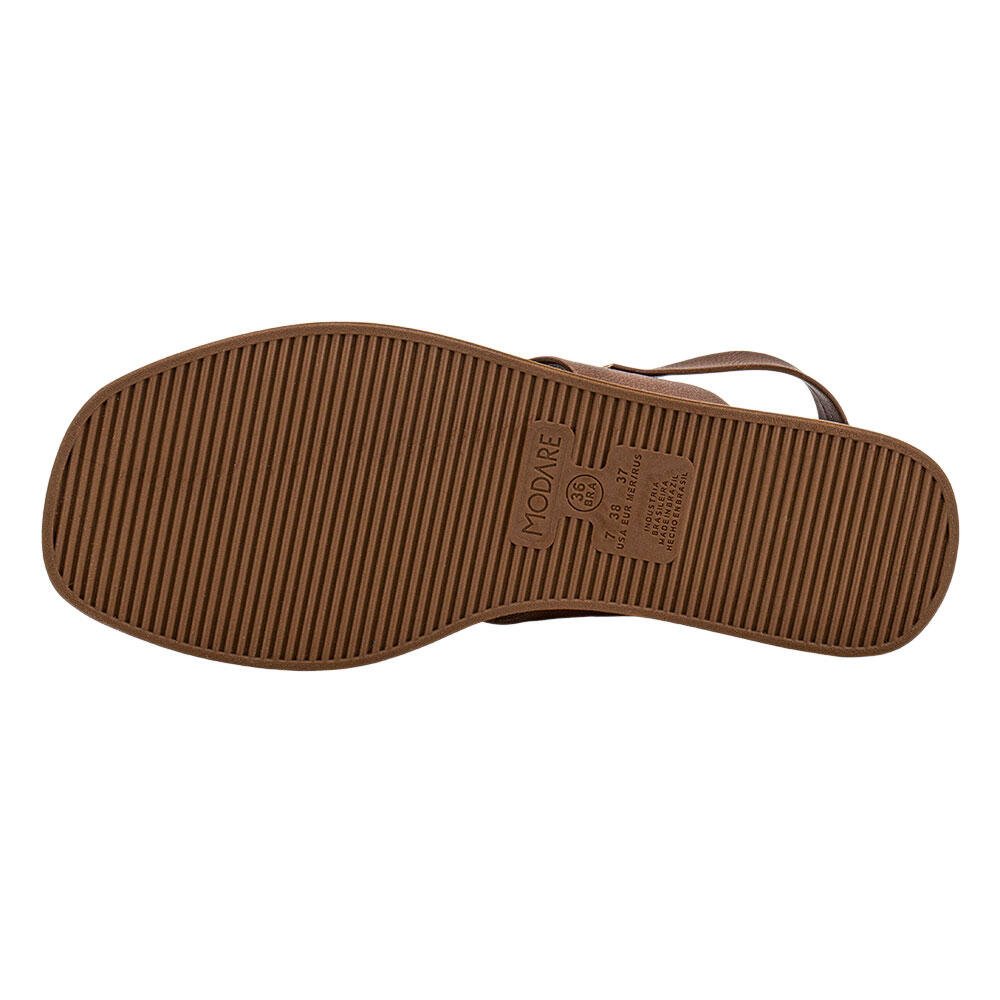 SANDÁLIA FEMININA FLAT MODARE 7212103 Chocolate 4