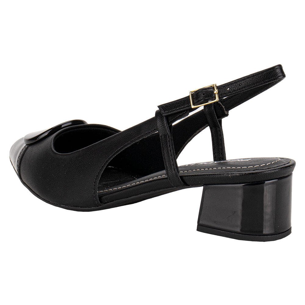 SAPATO FEMININO SALTO GROSSO PICCADILLY 739085 Preto 3