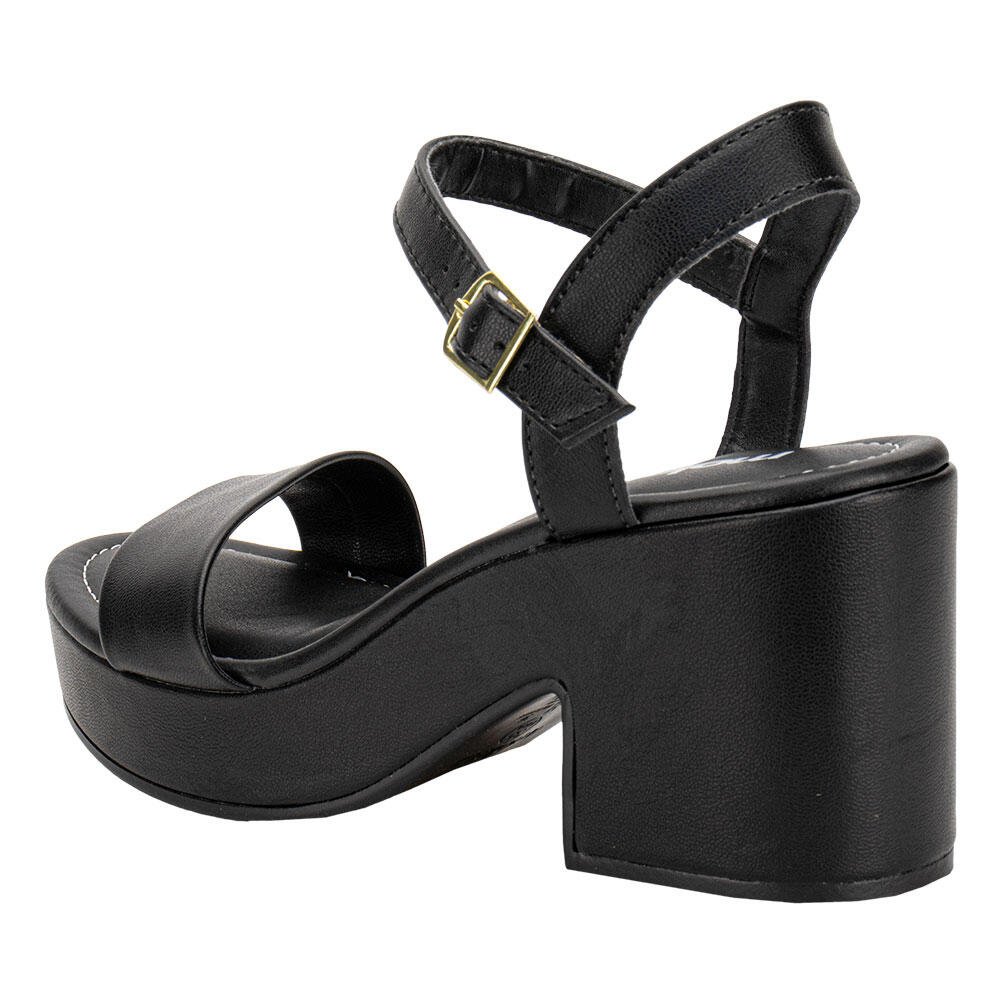 SANDÁLIA FEMININA SALTO GROSSO MOLECA 5549102 Preto 3