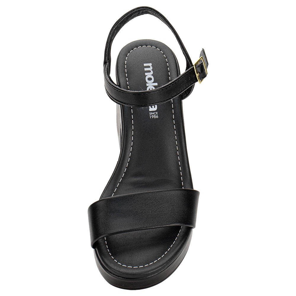 SANDÁLIA FEMININA SALTO GROSSO MOLECA 5549102 Preto 5