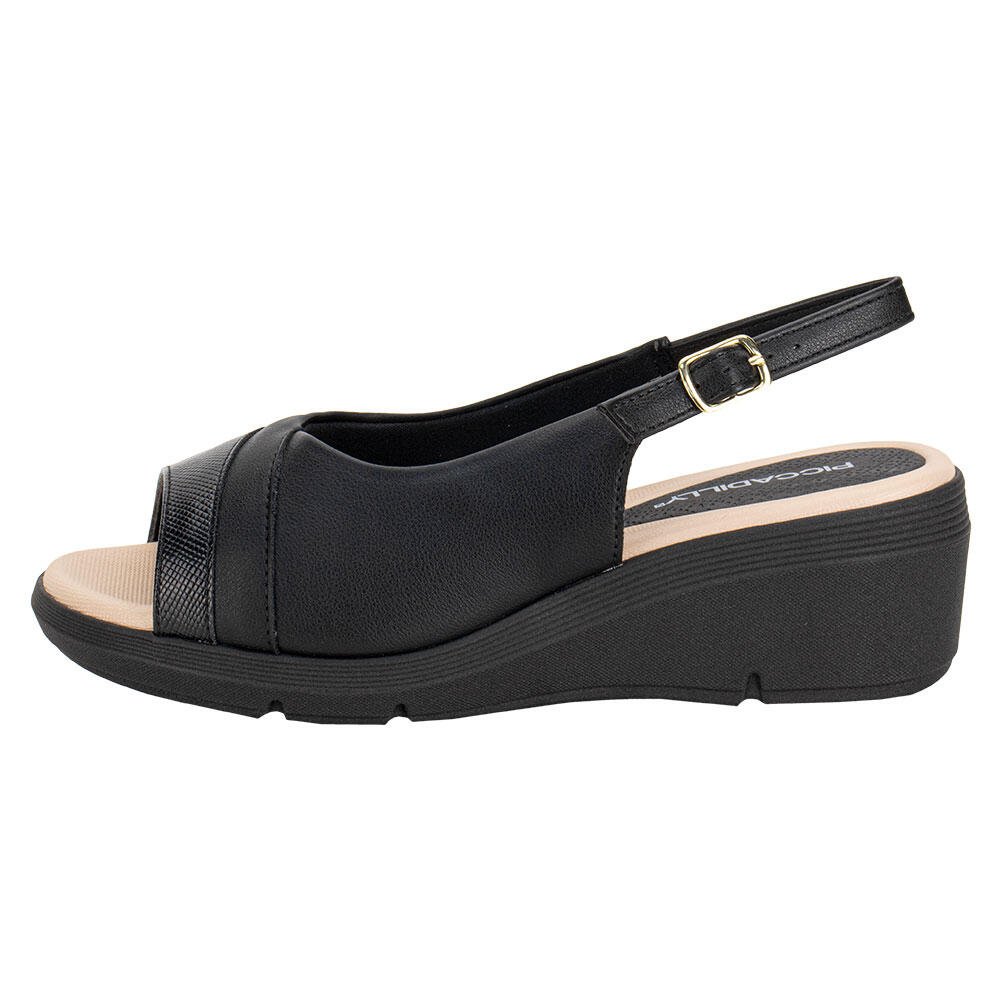 SANDÁLIA FEMININA ANABELA PICCADILLY 540400 Preto 2
