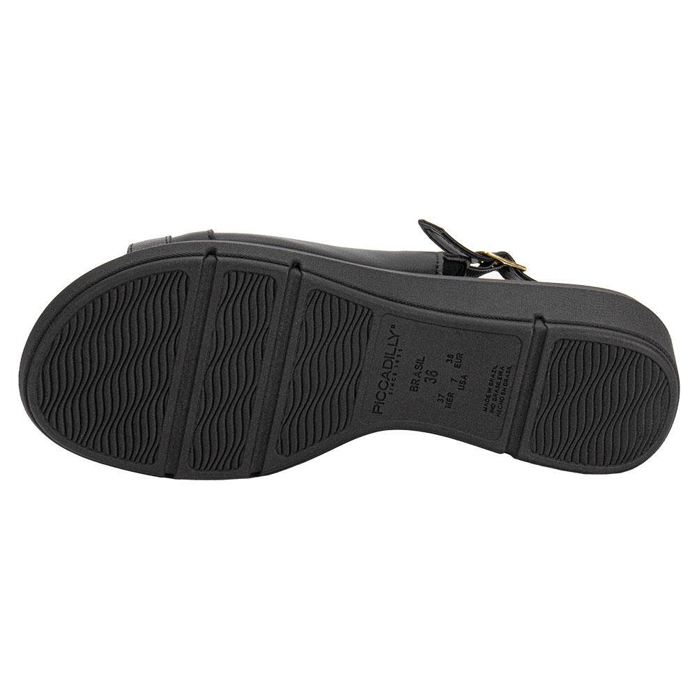 SANDÁLIA FEMININA ANABELA PICCADILLY 540400 Preto 4