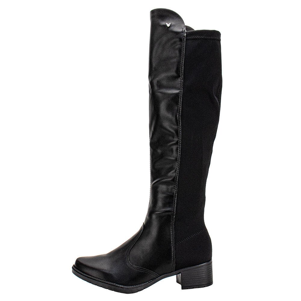 BOTA FEMININA CANO ALTO MISSISSIPI ME123 Preto 2