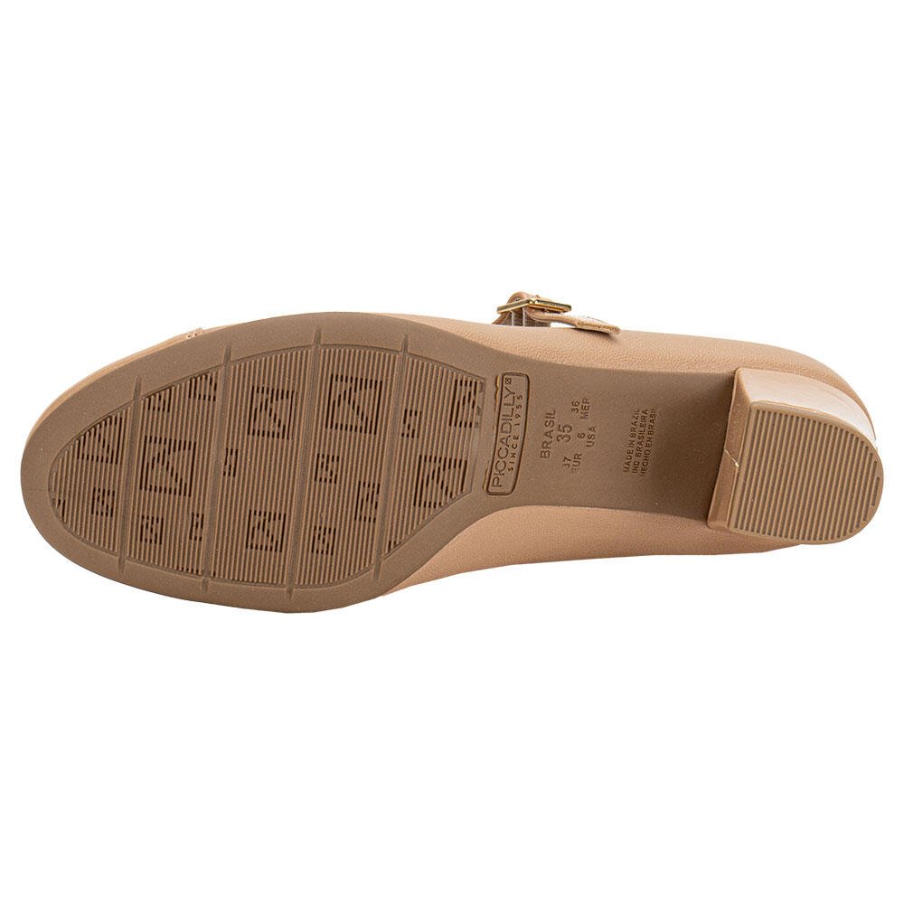 SAPATO FEMININO SALTO GROSSO PICCADILLY 110185 Salmão 4