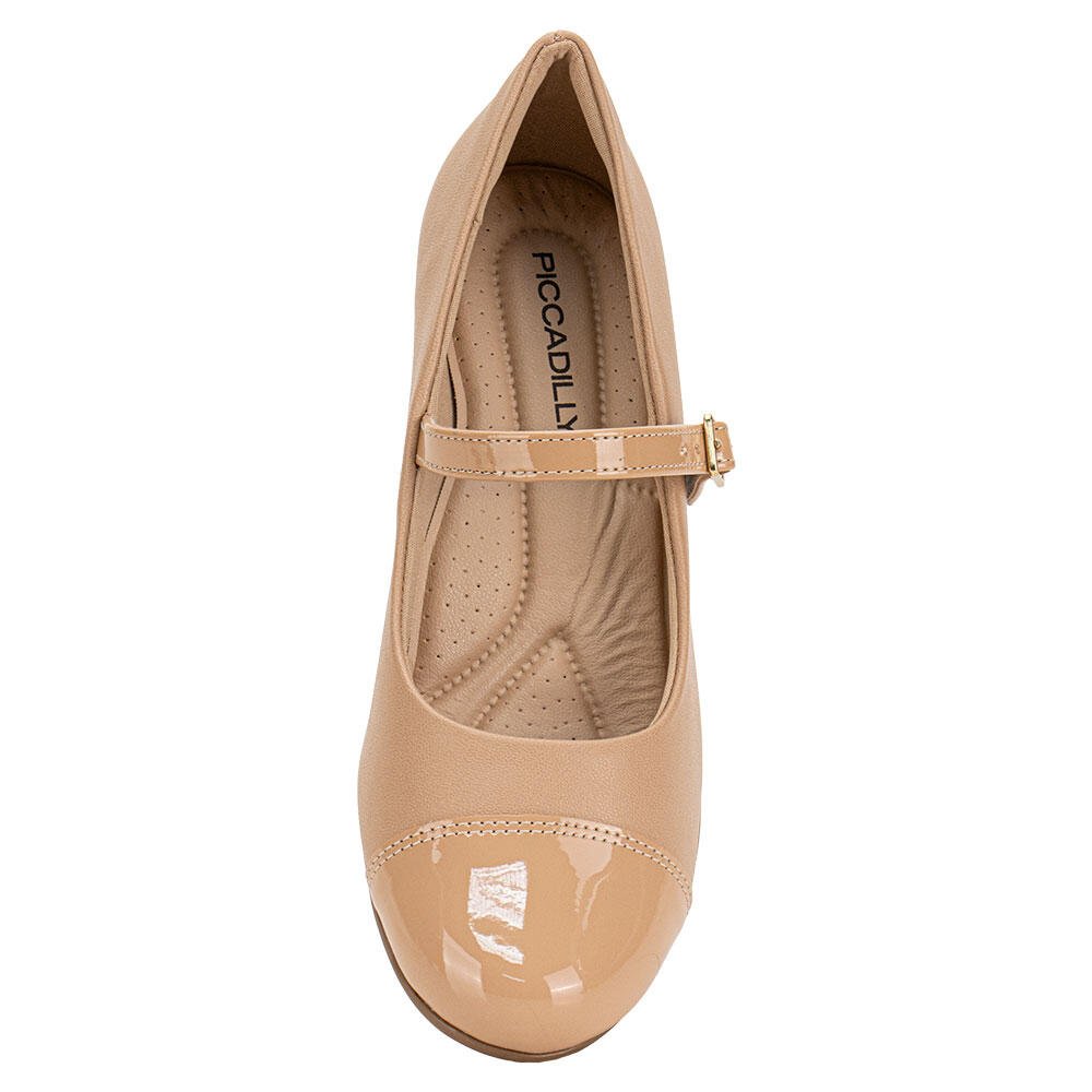 SAPATO FEMININO SALTO GROSSO PICCADILLY 110185 Salmão 5