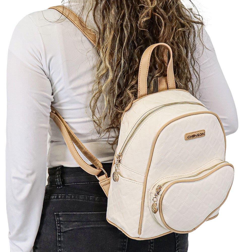 MOCHILA FEMININA CHENSON CG84979 Marfim 2