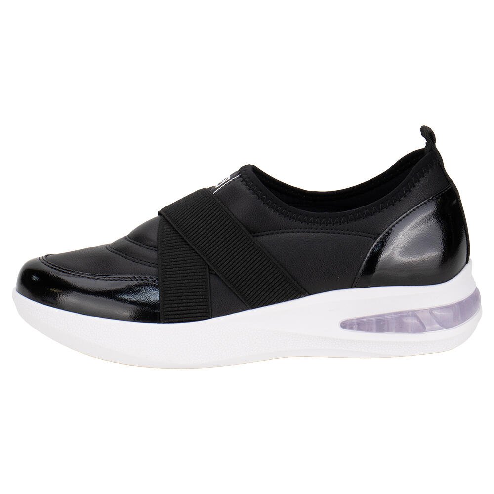 TÊNIS FEMININO SLIP ON PICCADILLY 940004 Preto 2