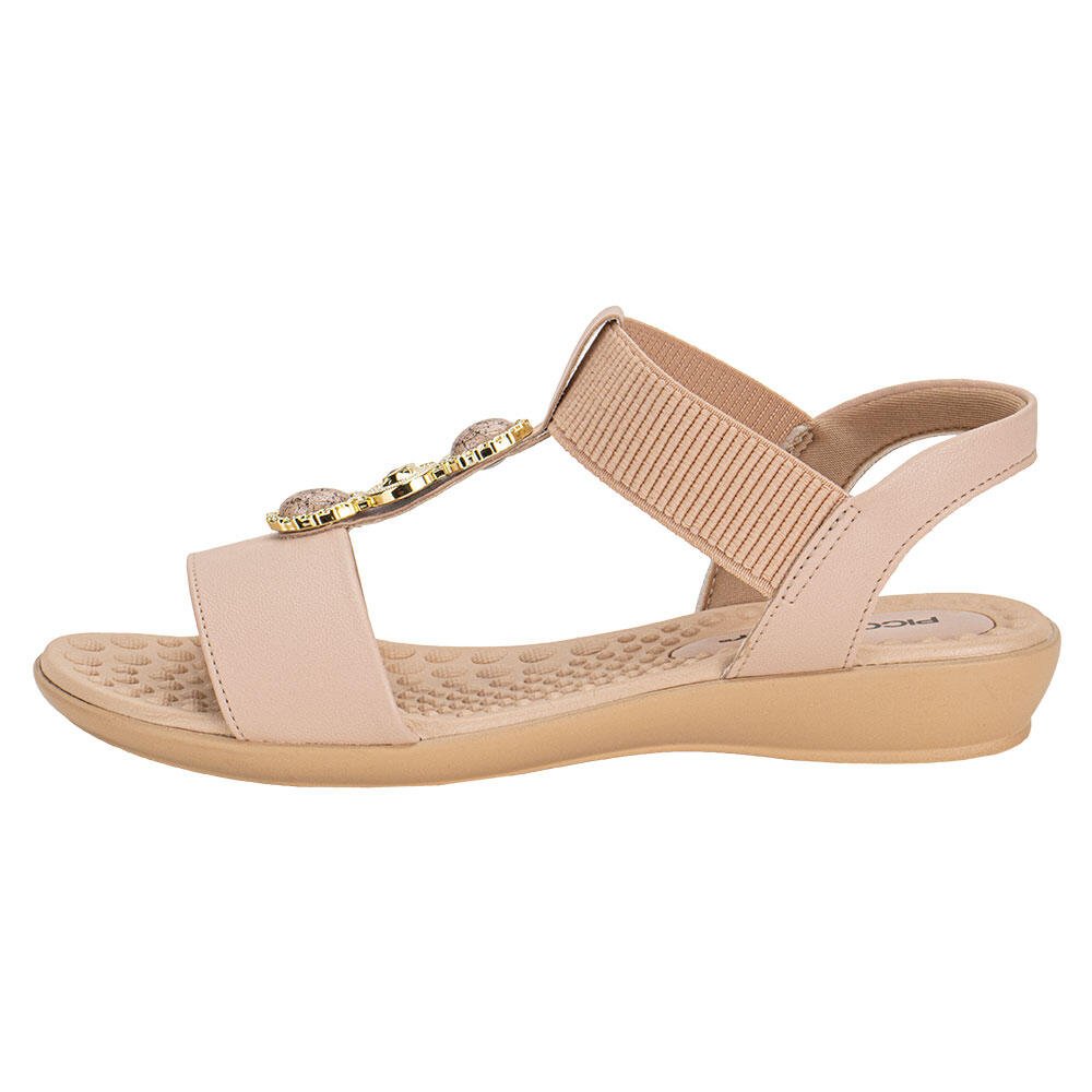 SANDÁLIA FEMININA FLAT PICCADILLY 500399 Salmão 2