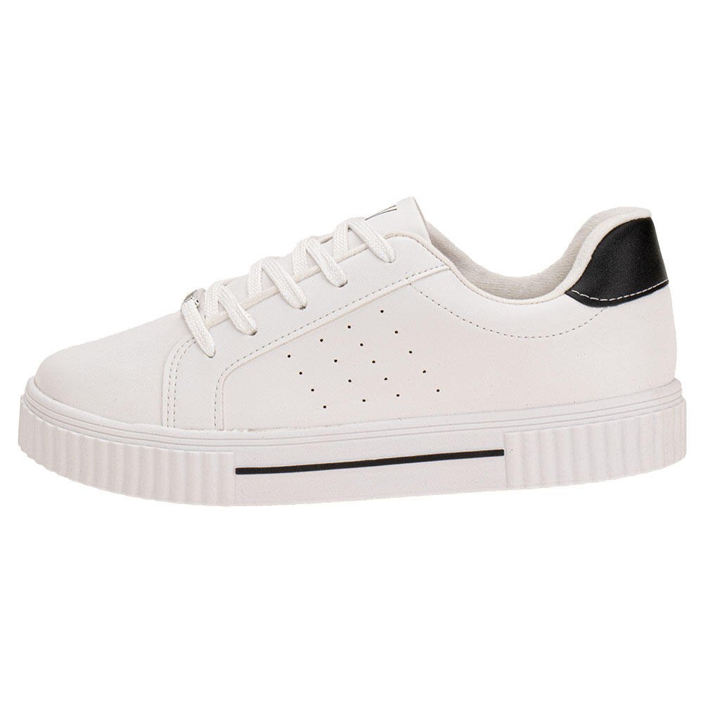 TÊNIS FEMININO CASUAL VIZZANO 1307214 Branco/Preto 2