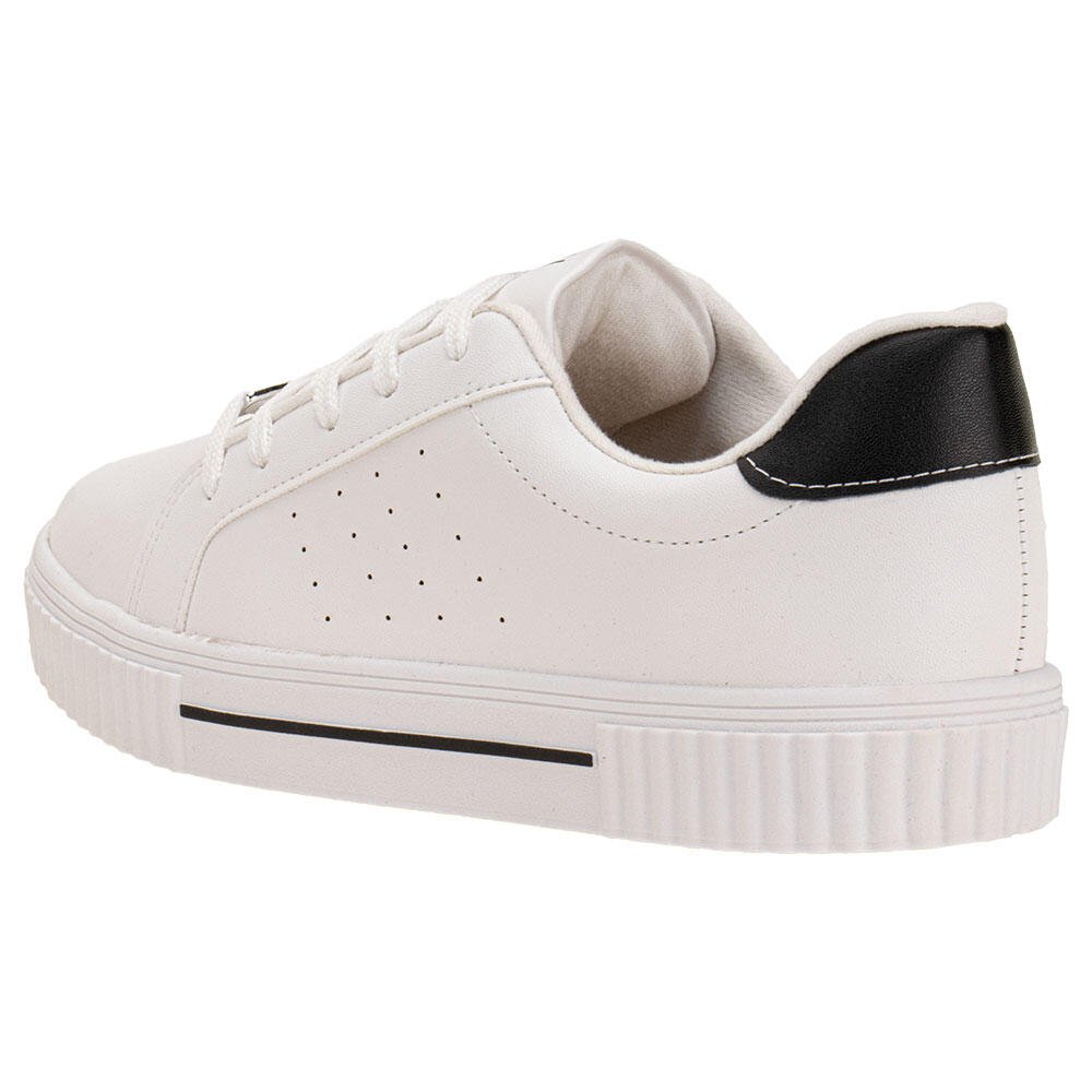 TÊNIS FEMININO CASUAL VIZZANO 1307214 Branco/Preto 3