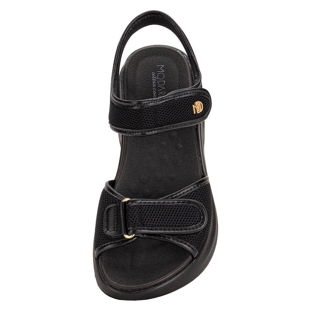 SANDÁLIA FEMININA FLAT MODARE 7210103 Preto 5