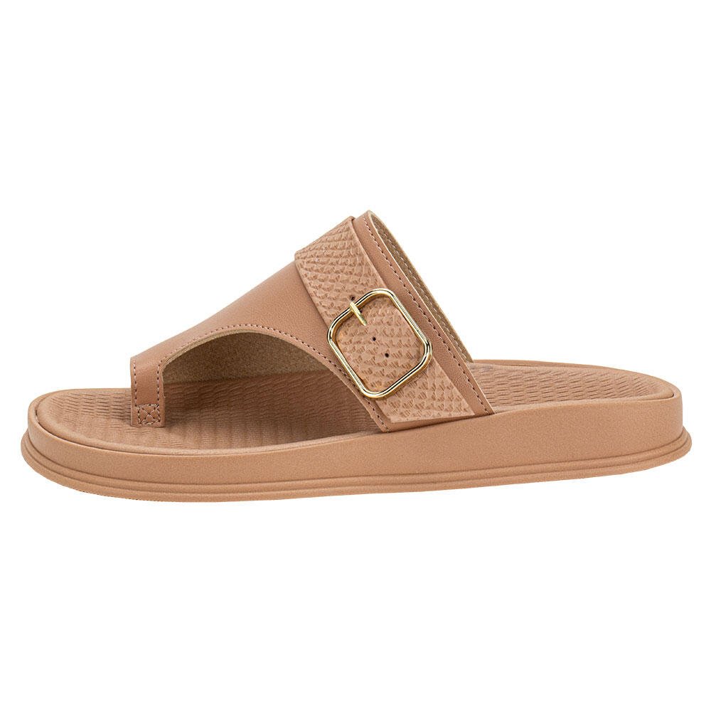 TAMANCO FEMININO FLAT MOLECA 5556102 Salmão 2