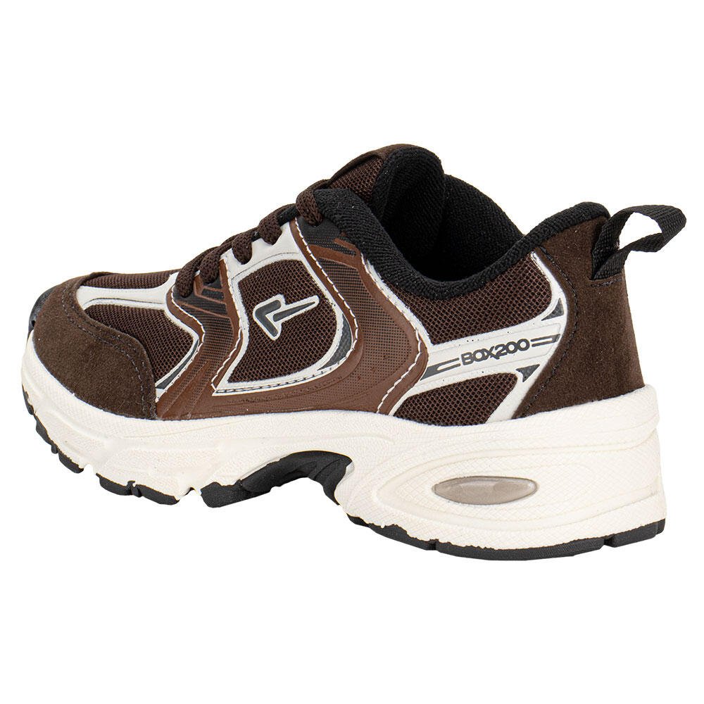 TÊNIS INFANTIL BOX 200 BK2055 Café/Branco 3