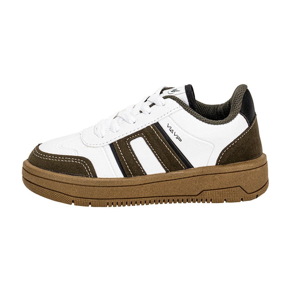 TÊNIS INFANTIL VIA VIP VV4515 Branco/Verde 2