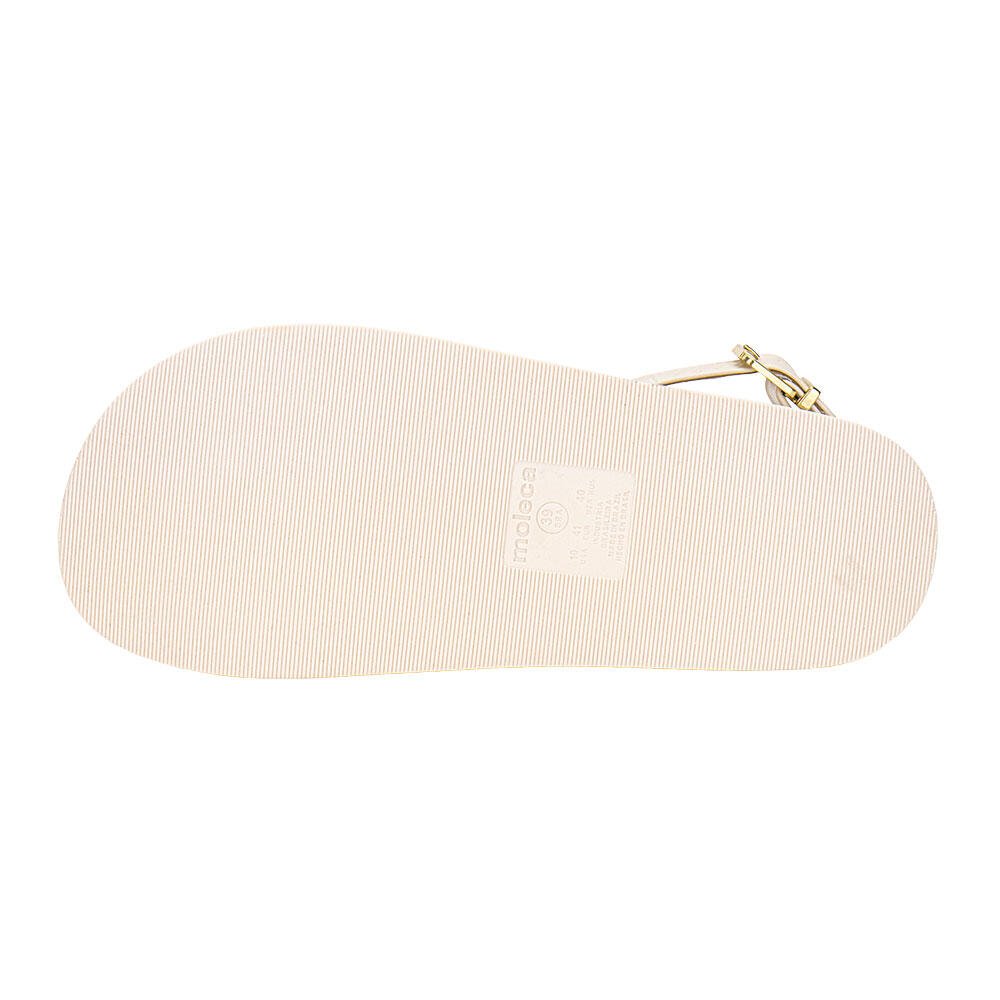SANDÁLIA FEMININA FLAT MOLECA 5556104 Branco/Off 4