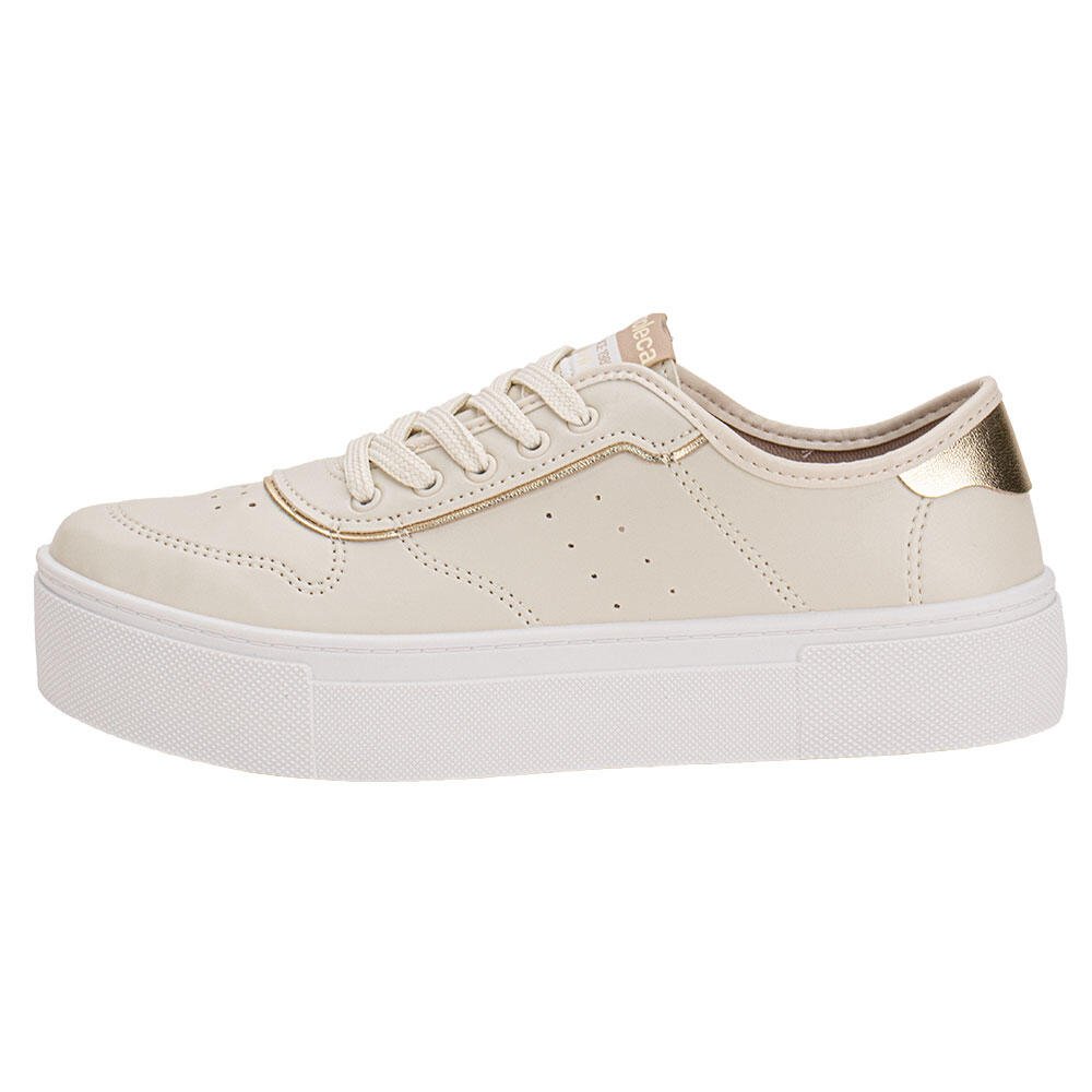 TÊNIS FEMININO CASUAL MOLECA 5658539 Marfim 2