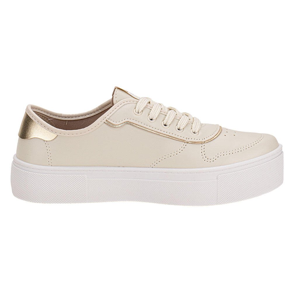 TÊNIS FEMININO CASUAL MOLECA 5658539 Marfim 5