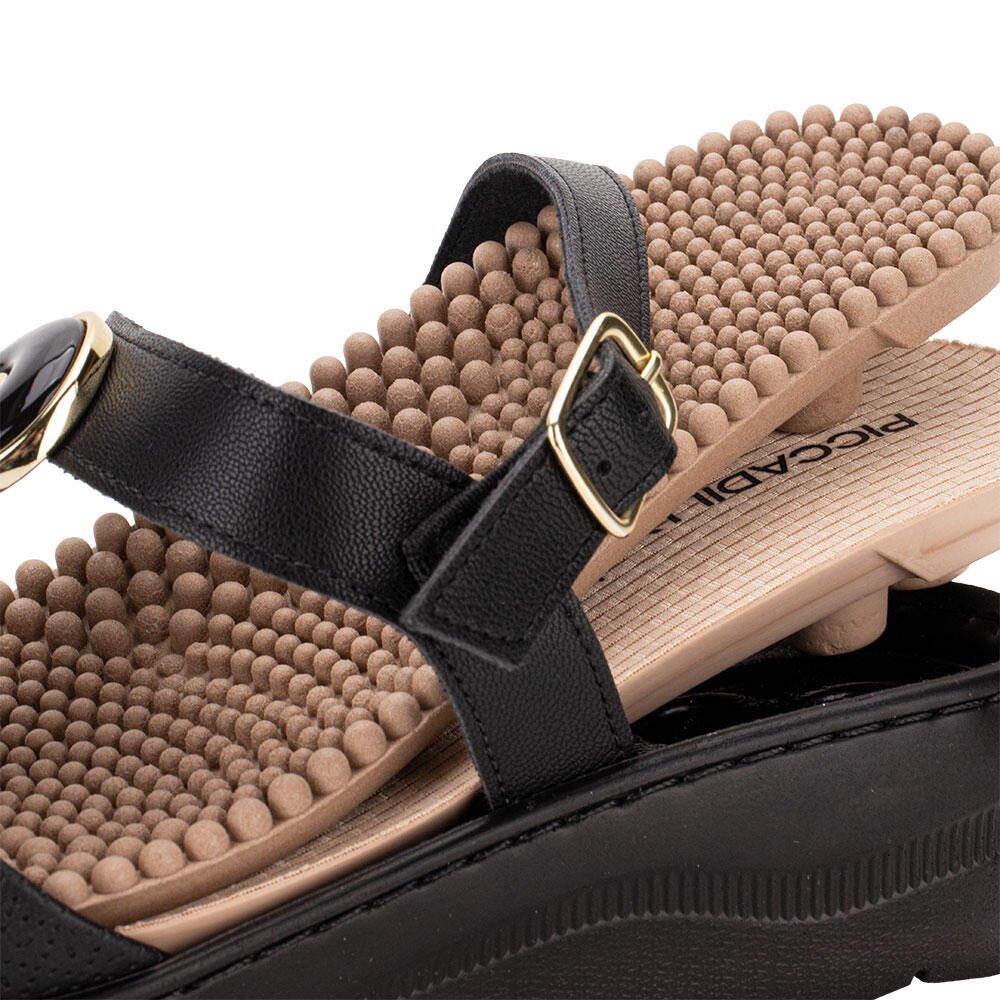 SANDÁLIA FEMININA ANABELA PICCADILLY 568068 Preto 5