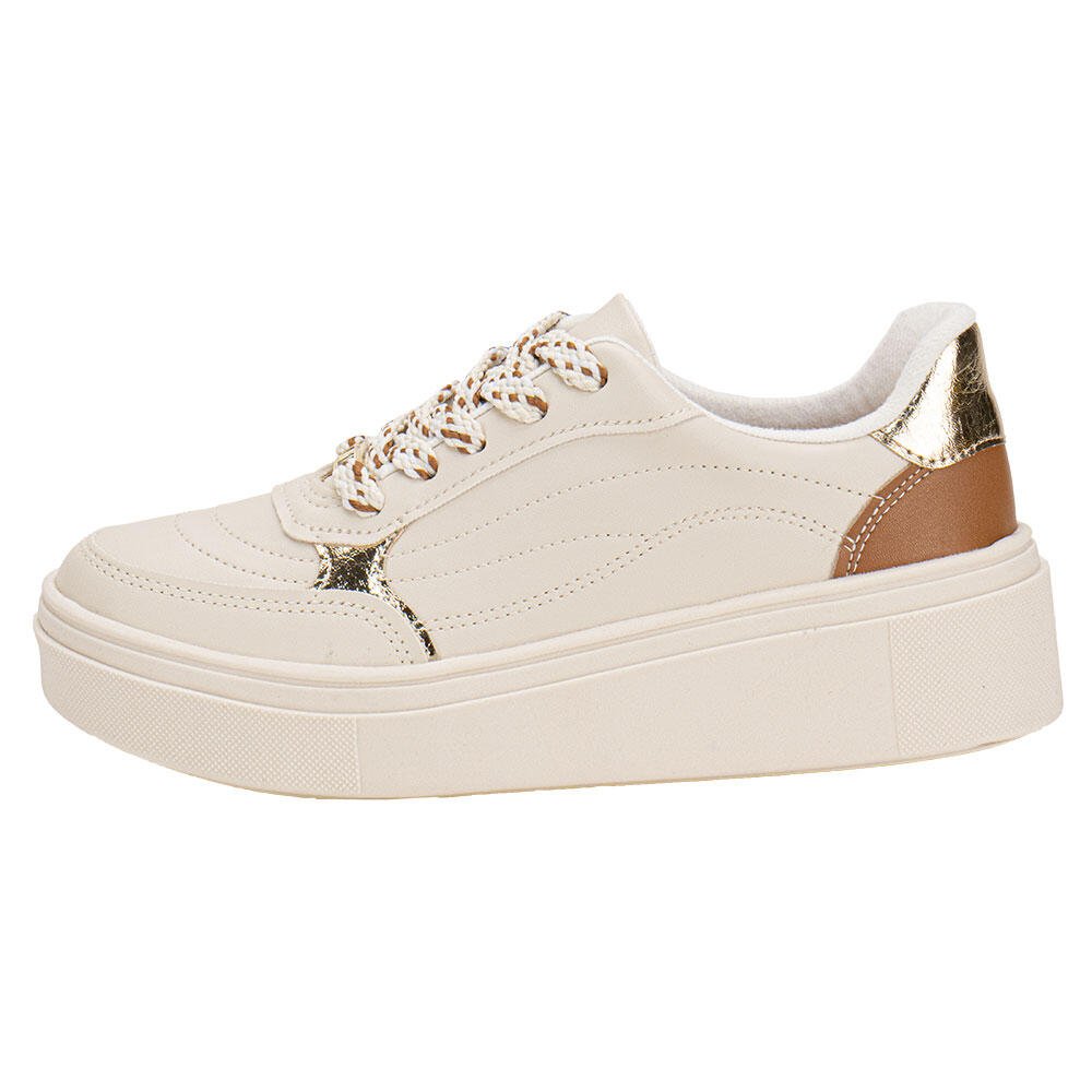 TÊNIS FEMININO CASUAL VIZZANO 1339340 Marfim 2