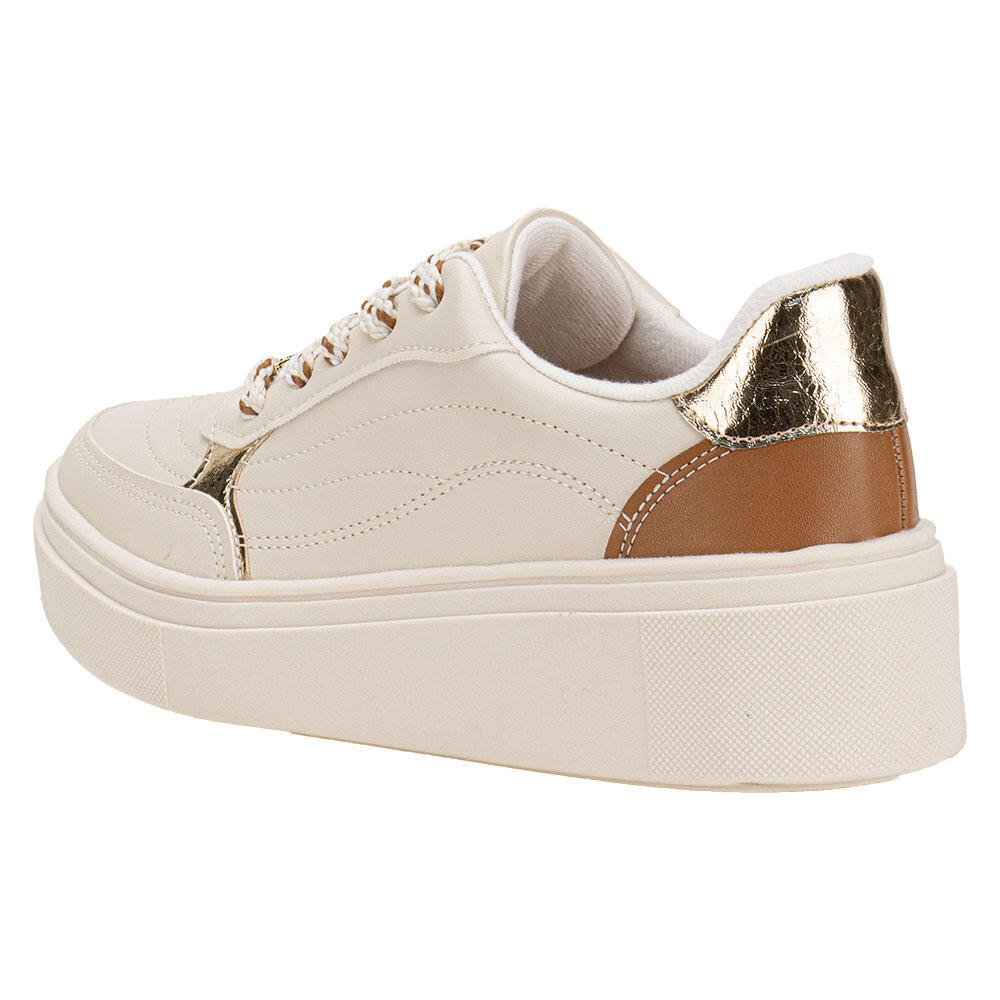 TÊNIS FEMININO CASUAL VIZZANO 1339340 Marfim 3