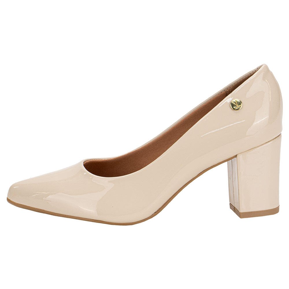 SAPATO FEMININO SALTO GROSSO VIZZANO 1290500 Bege 2
