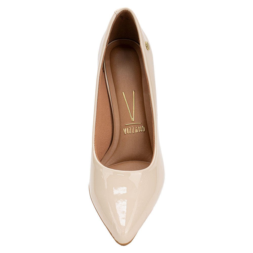 SAPATO FEMININO SALTO GROSSO VIZZANO 1290500 Bege 5