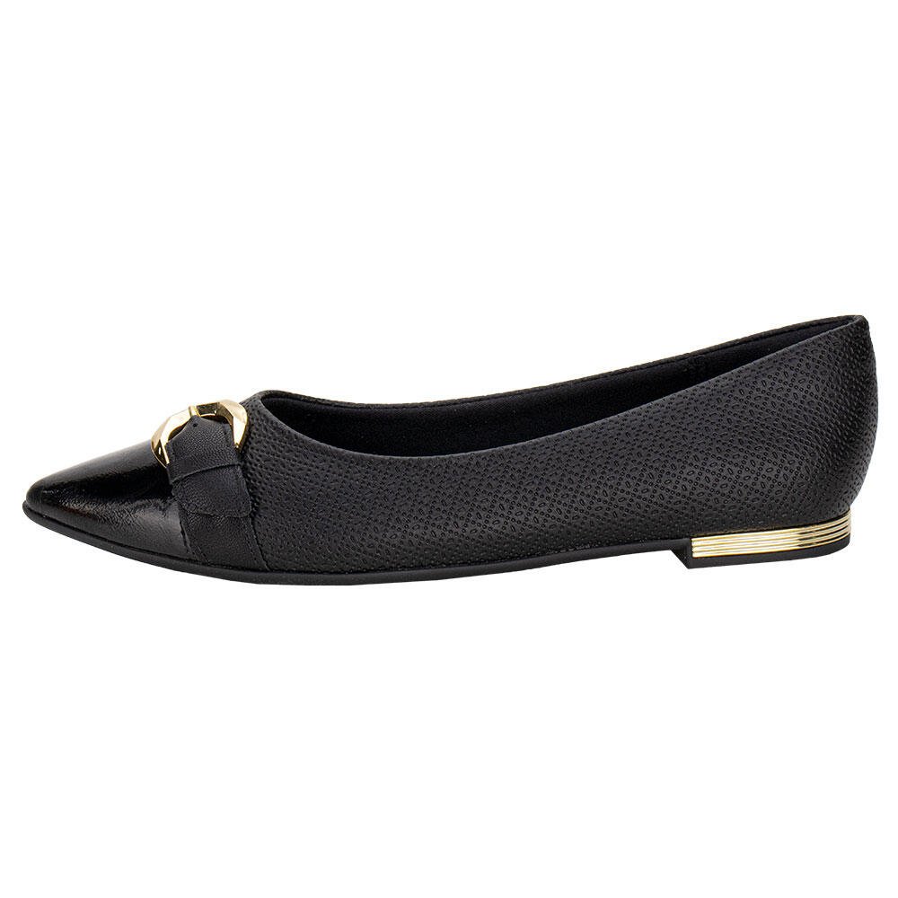 SAPATILHA FEMININA FLAT PICCADILLY 274107 Preto 2
