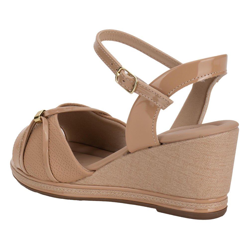 SANDÁLIA FEMININA ANABELA PICCADILLY 408232 Salmão 3