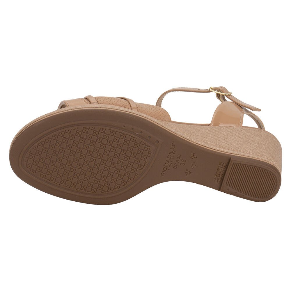 SANDÁLIA FEMININA ANABELA PICCADILLY 408232 Salmão 4