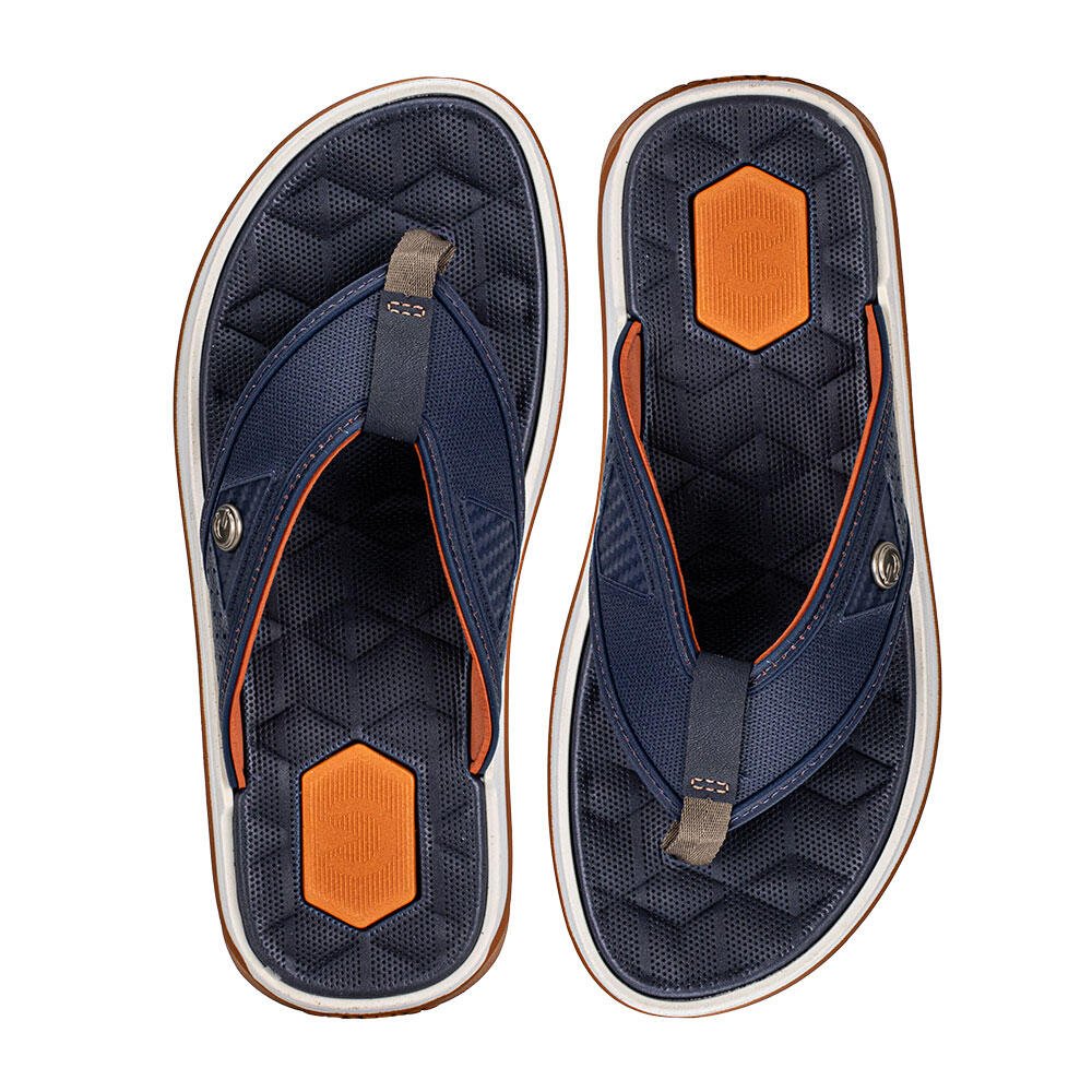 CHINELO MASCULINO NÁPOLES IV CARTAGO - 12339 Azul/Laranja 1