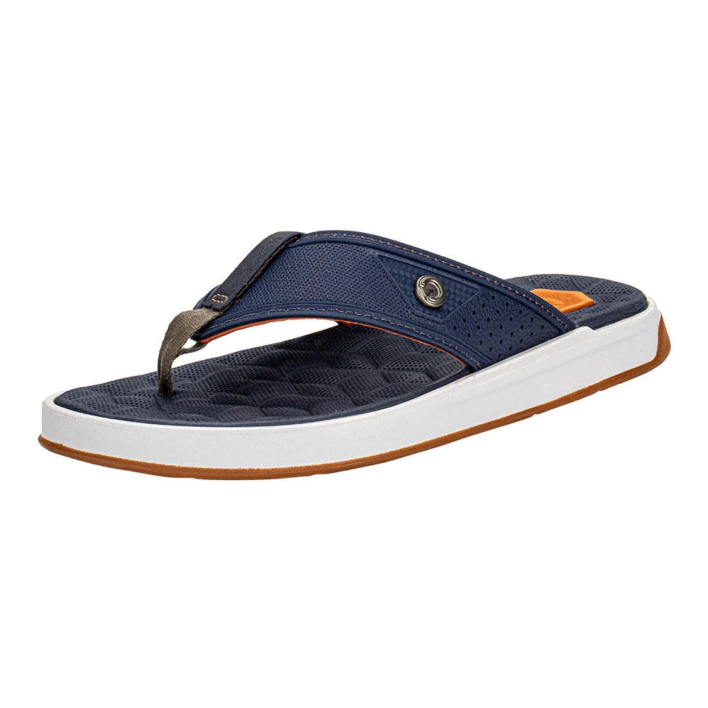 CHINELO MASCULINO NÁPOLES IV CARTAGO - 12339 Azul/Laranja 2