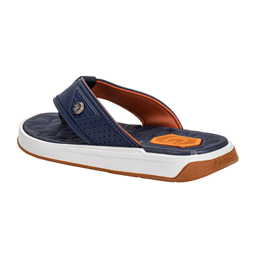 CHINELO MASCULINO NÁPOLES IV CARTAGO - 12339 Azul/Laranja 4