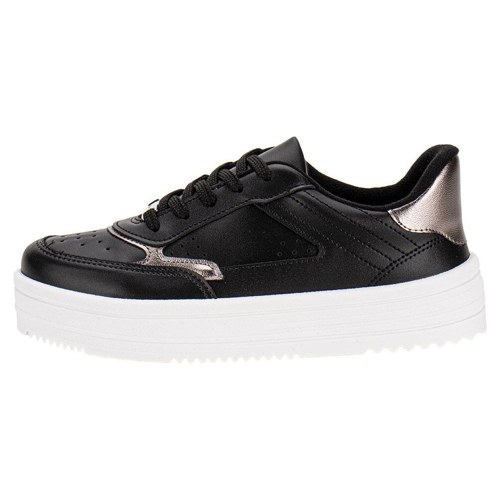 TÊNIS FEMININO CASUAL MOLECA 5712330 Preto/Grafite 2
