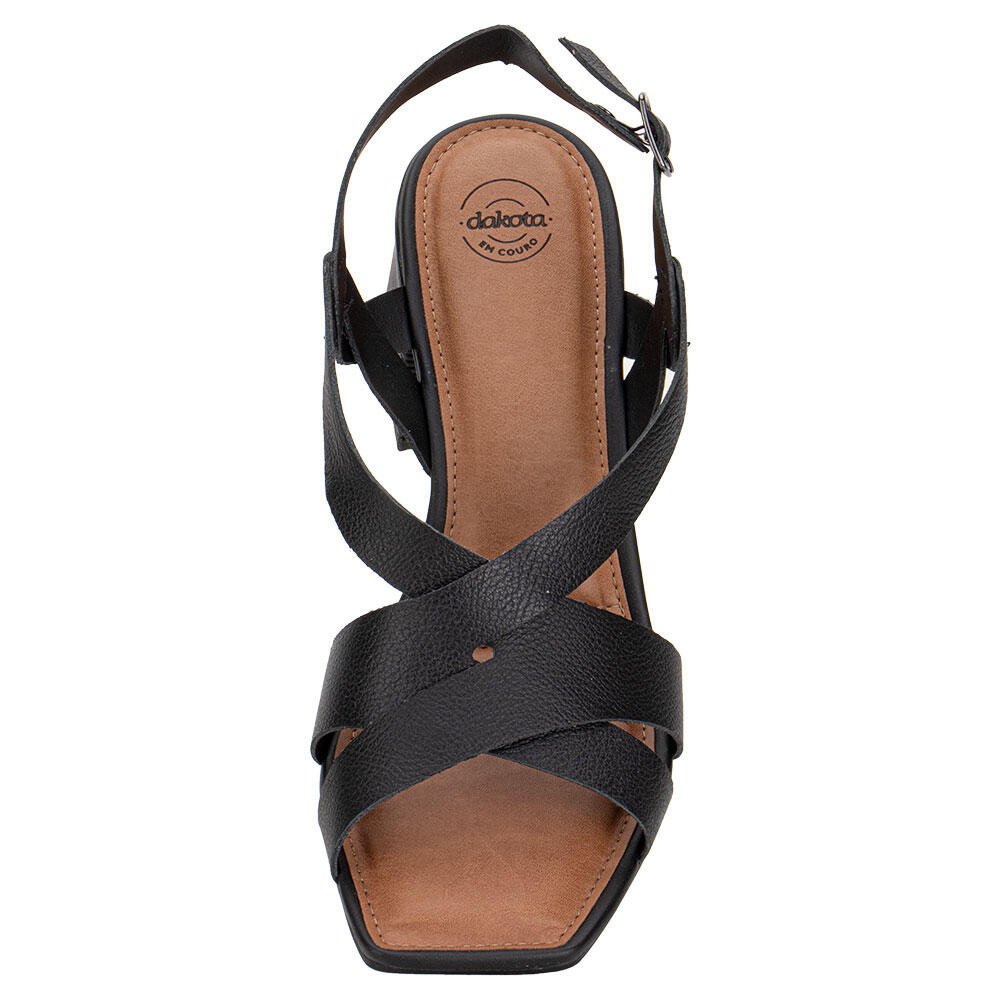 SANDÁLIA FEMININA SALTO GROSSO DAKOTA Y8831N Preto 5