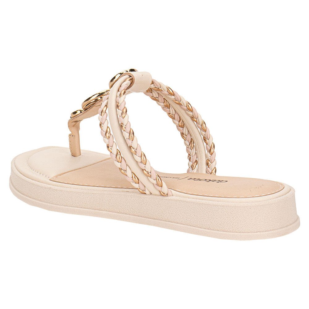 TAMANCO FEMININO FLAT DAKOTA Y8772 Marfim 3