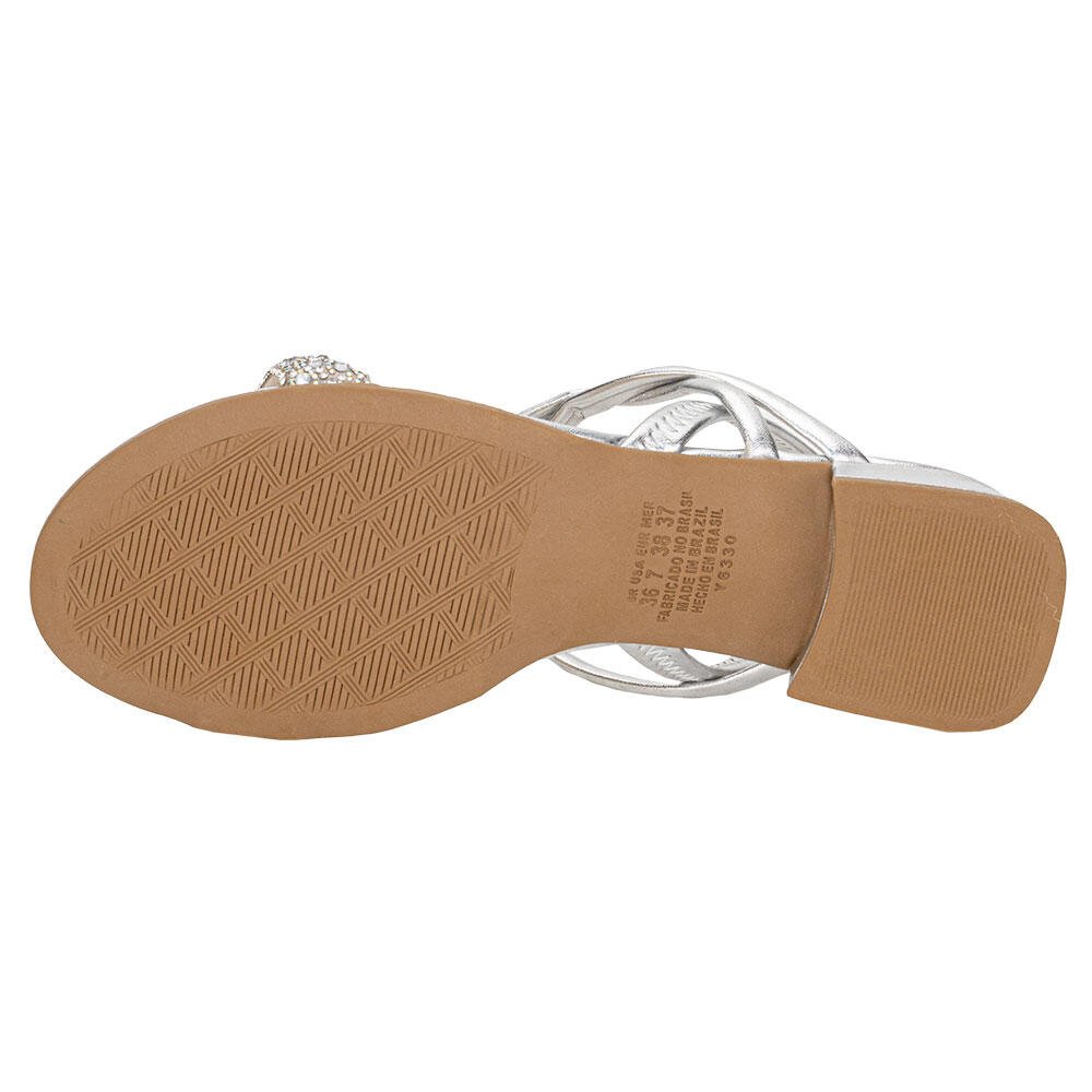 SANDÁLIA FEMININA SALTO GROSSO DAKOTA Y8055 Prata 4