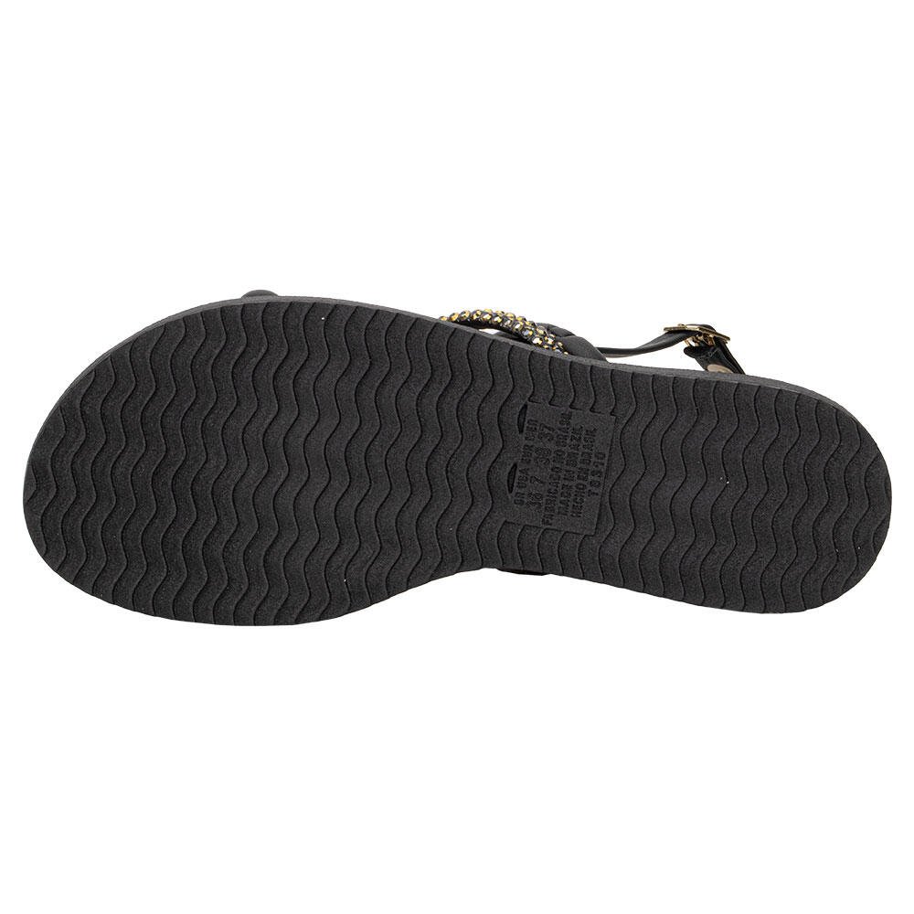 SANDÁLIA FEMININA FLAT DAKOTA Y7634 Preto 4