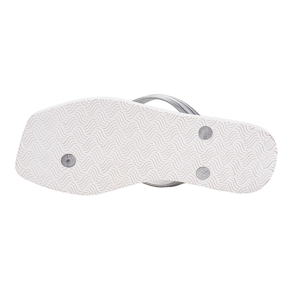 CHINELO FEMININO BEIRA RIO 8556900 Branco/Prata 5