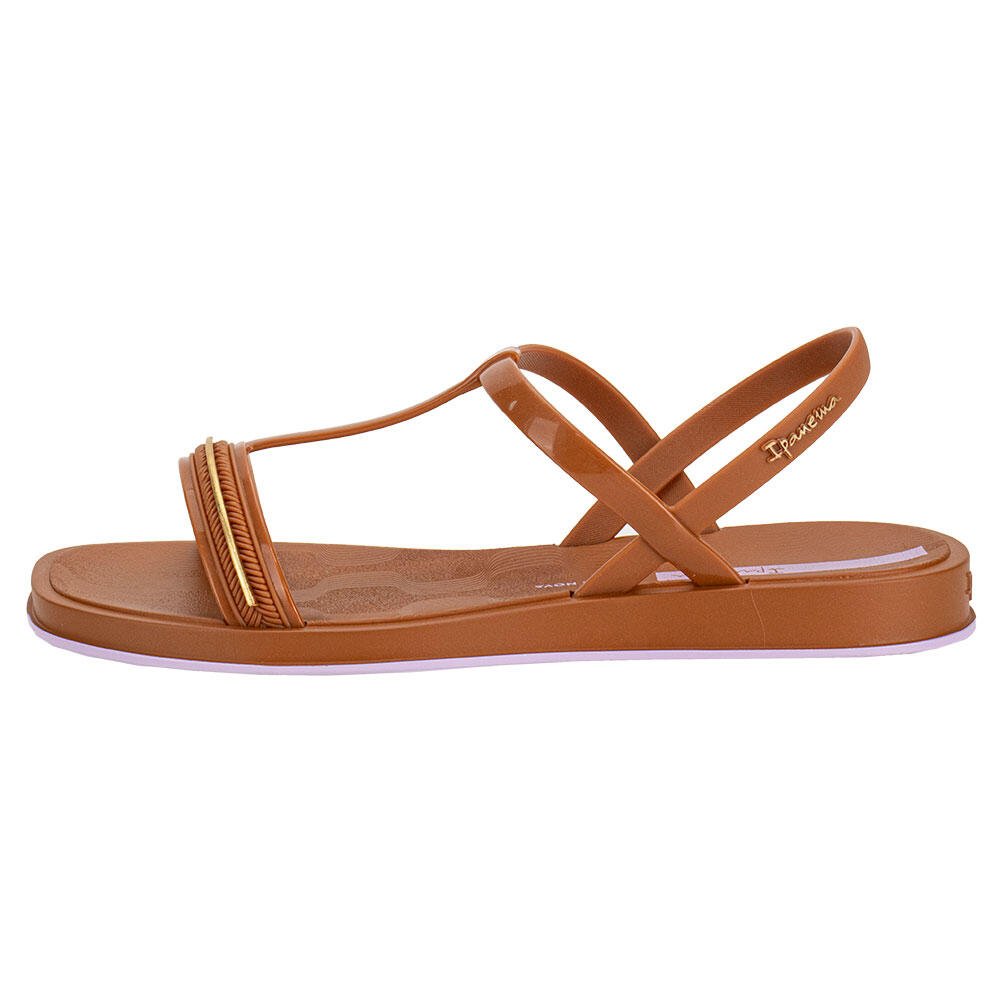 SANDÁLIA FEMININA FLAT GLOW IPANEMA 27402 Caramelo 2