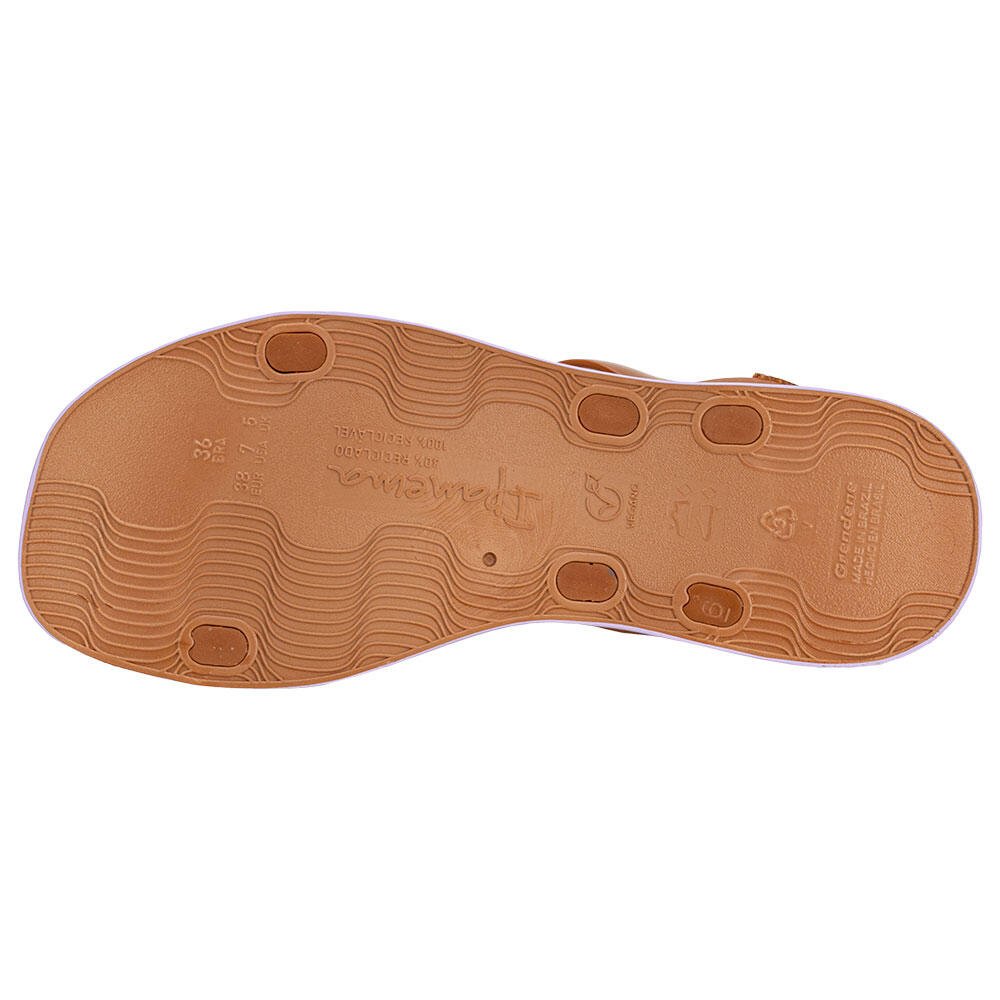 SANDÁLIA FEMININA FLAT GLOW IPANEMA 27402 Caramelo 4