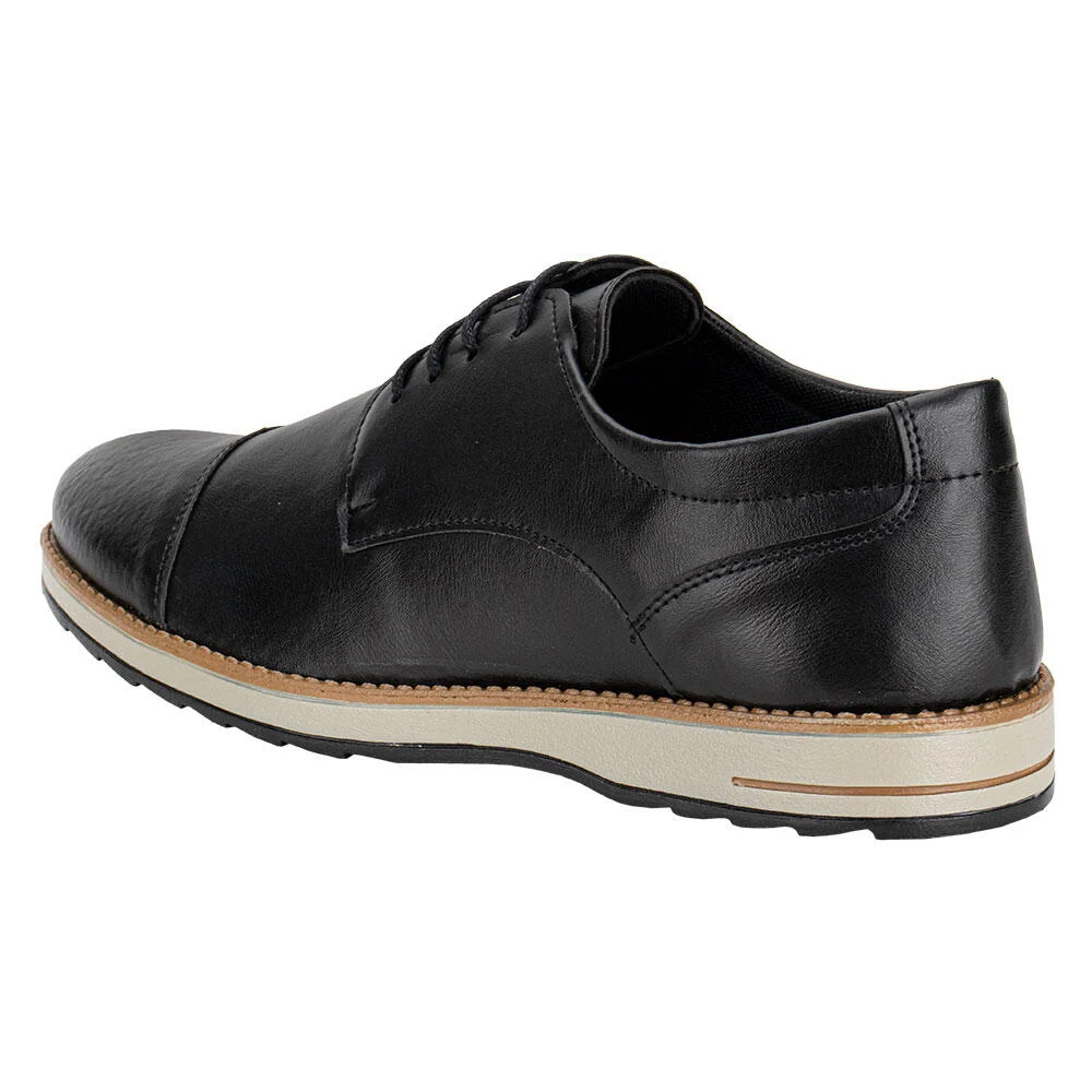 SAPATO MASCULINO MAIS LEVE 501 Preto 3