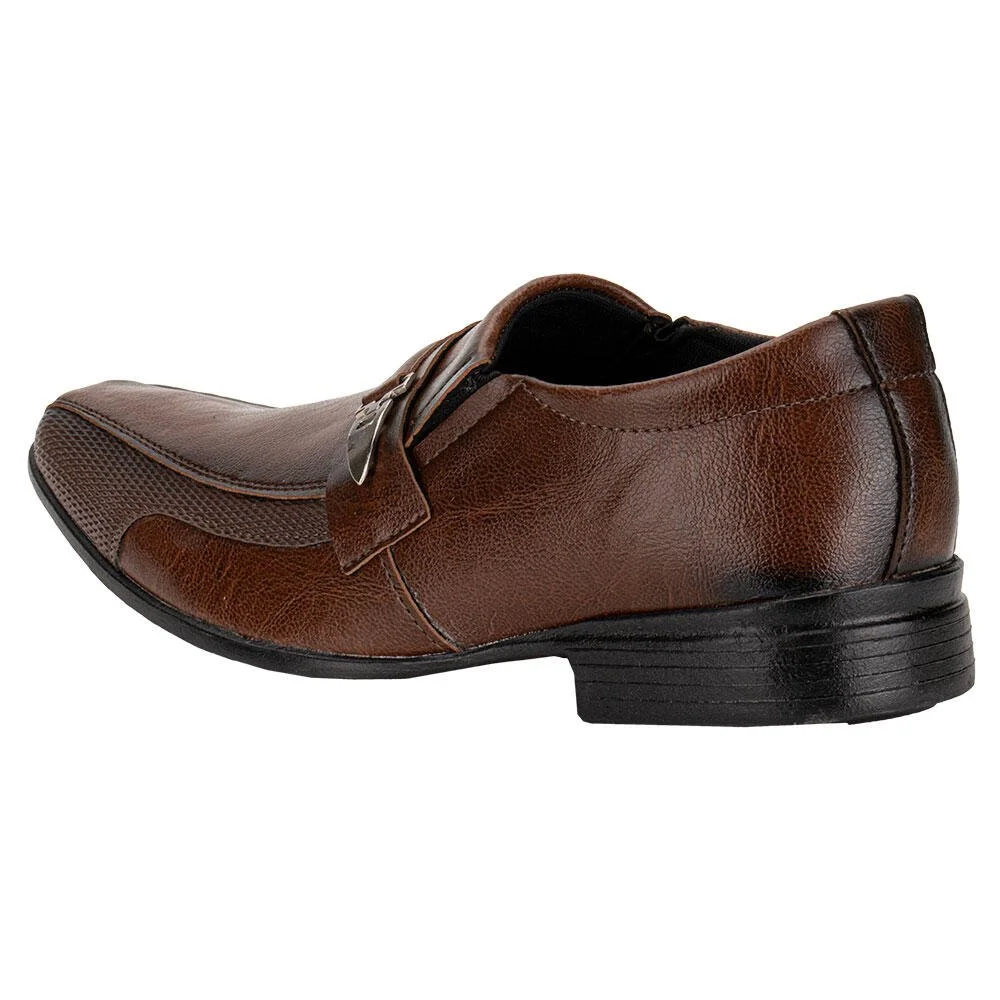 SAPATO MASCULINO SOCIAL MAIS LEVE 611 Caramelo 2