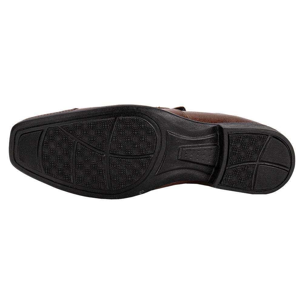 SAPATO MASCULINO SOCIAL MAIS LEVE 611 Caramelo 4