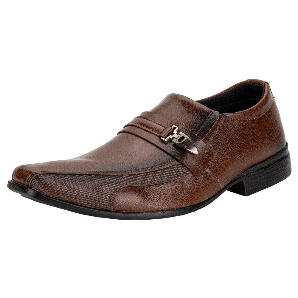 SAPATO MASCULINO SOCIAL MAIS LEVE 611 Caramelo 1