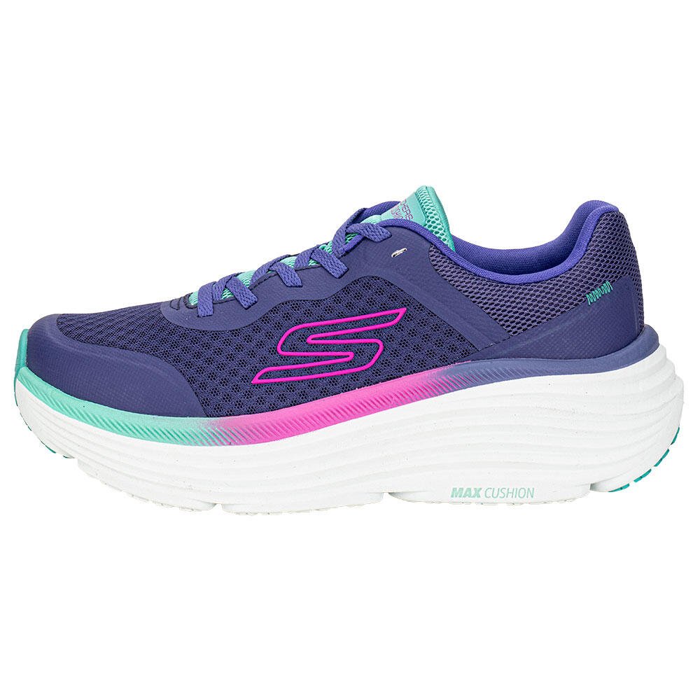 TÊNIS FEMININO MAX CUSHIONING ENDEAVOUR SKECHERS 129470 Roxo/Verde 2