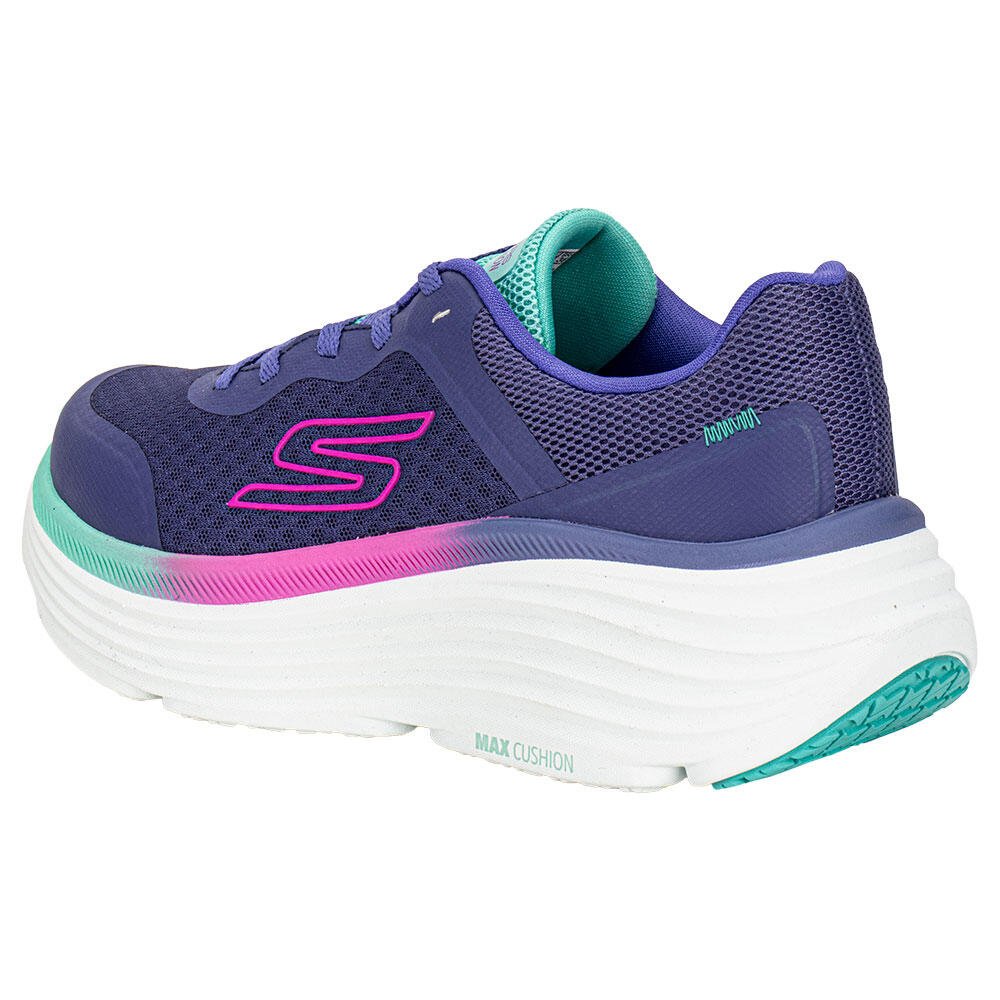 TÊNIS FEMININO MAX CUSHIONING ENDEAVOUR SKECHERS 129470 Roxo/Verde 3
