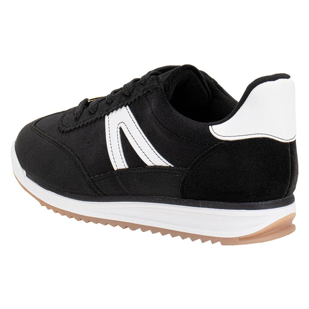 TÊNIS FEMININO CASUAL VIZZANO 1450102 Preto/Branco 3