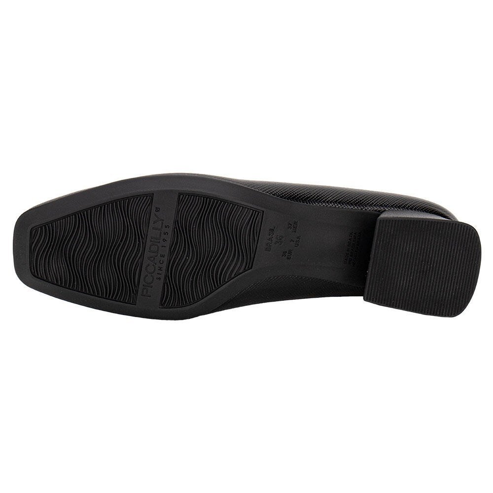 SAPATO FEMININO SALTO GROSSO PICCADILLY 160055 Preto 3